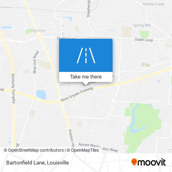 Bartonfield Lane map