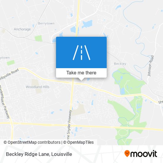 Beckley Ridge Lane map