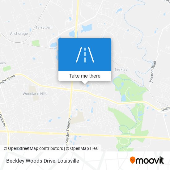 Beckley Woods Drive map