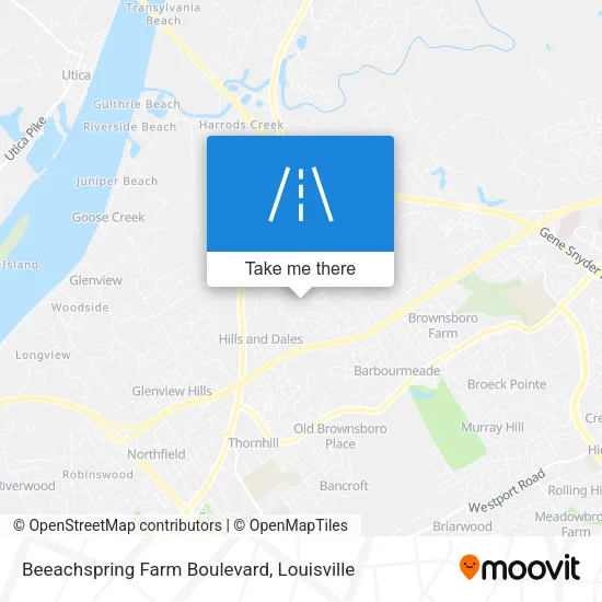 Beeachspring Farm Boulevard map