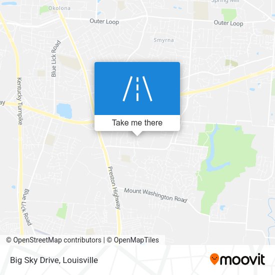 Mapa de Big Sky Drive