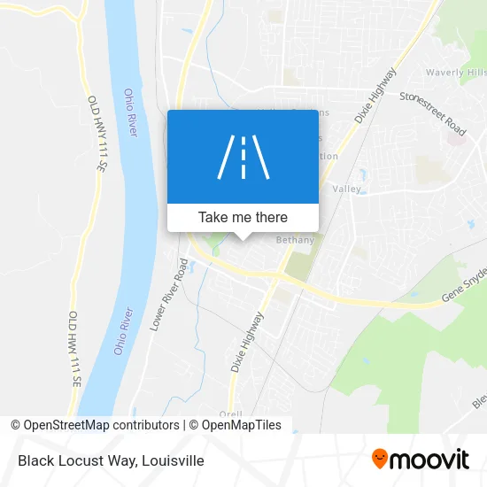 Black Locust Way map