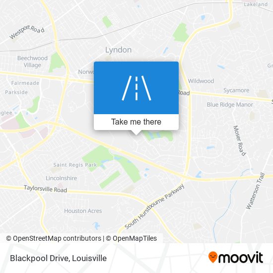 Mapa de Blackpool Drive