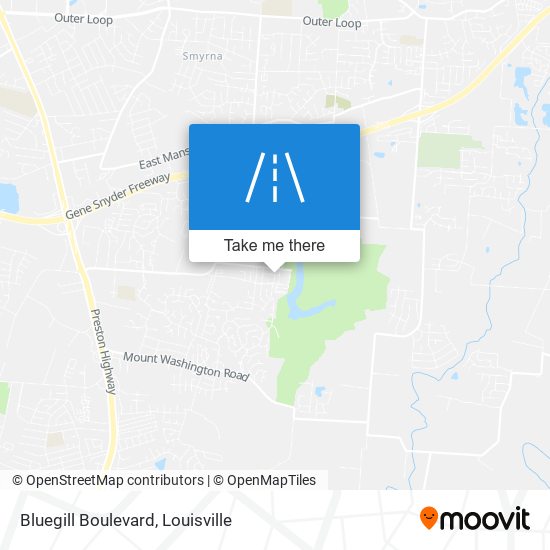 Bluegill Boulevard map