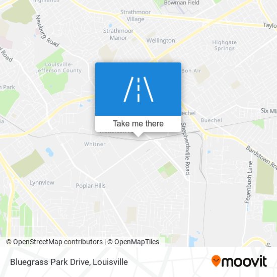 Bluegrass Park Drive map