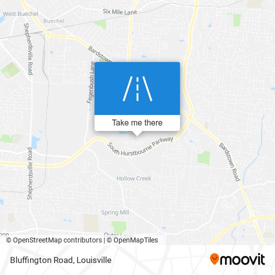 Bluffington Road map
