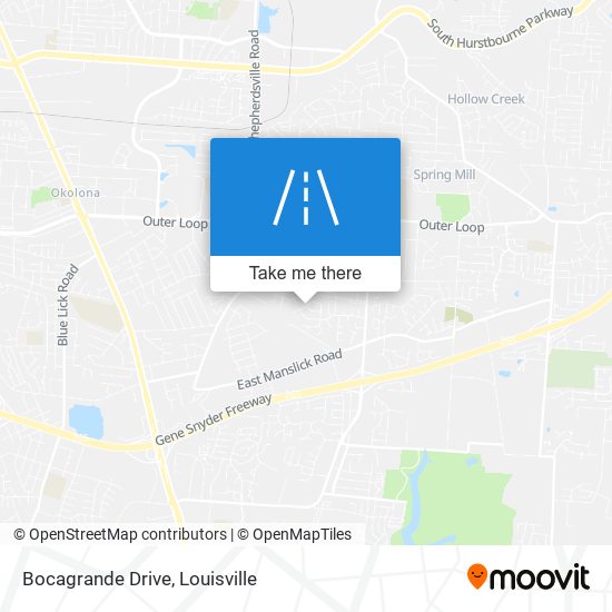 Bocagrande Drive map