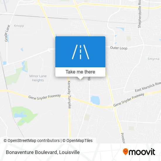 Mapa de Bonaventure Boulevard