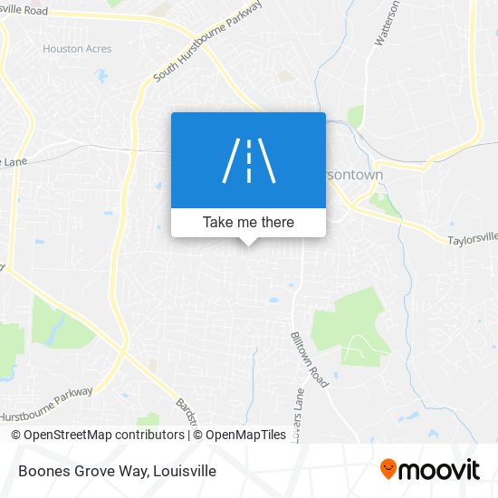 Boones Grove Way map