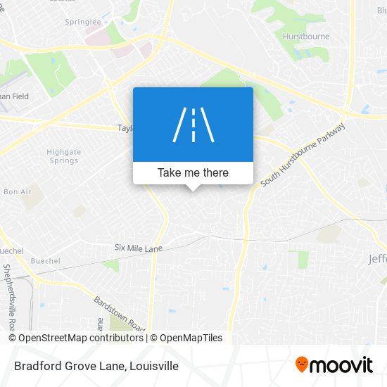 Bradford Grove Lane map