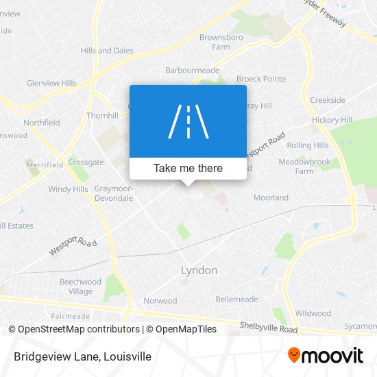 Bridgeview Lane map