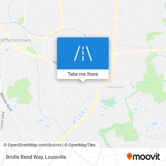 Bridle Bend Way map