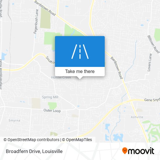 Broadfern Drive map