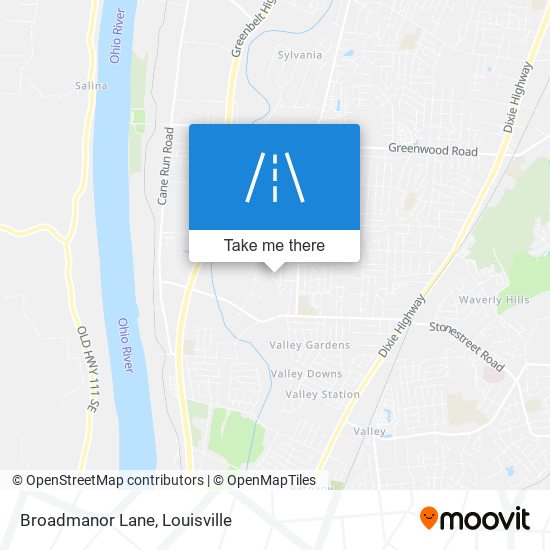 Broadmanor Lane map