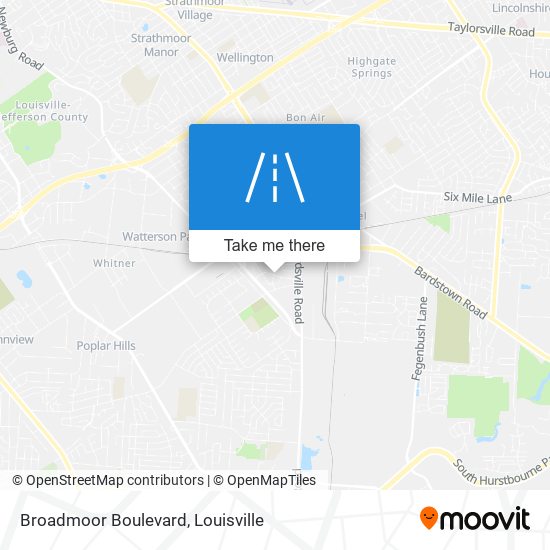 Broadmoor Boulevard map