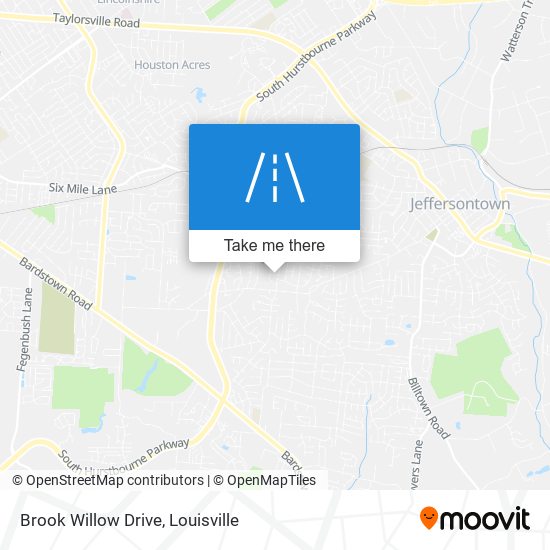 Brook Willow Drive map