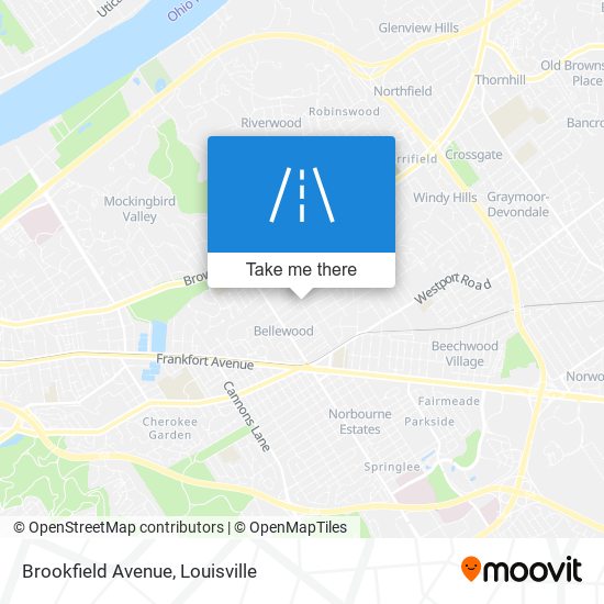 Mapa de Brookfield Avenue