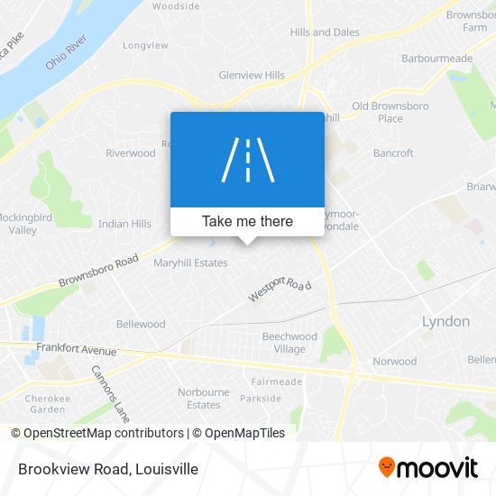 Brookview Road map