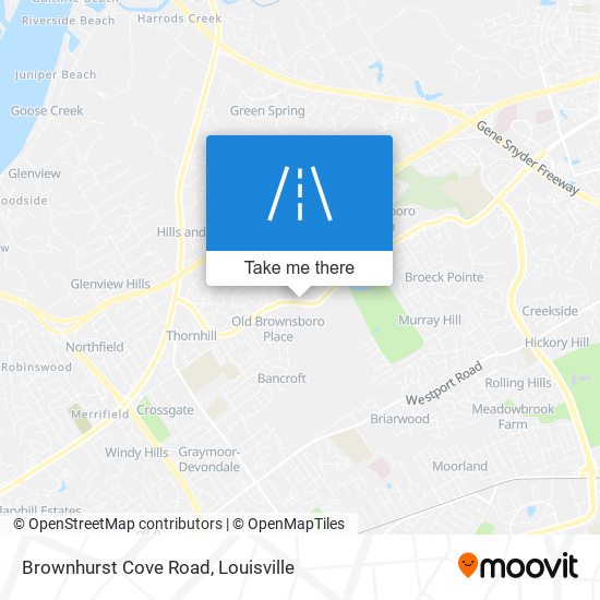 Brownhurst Cove Road map