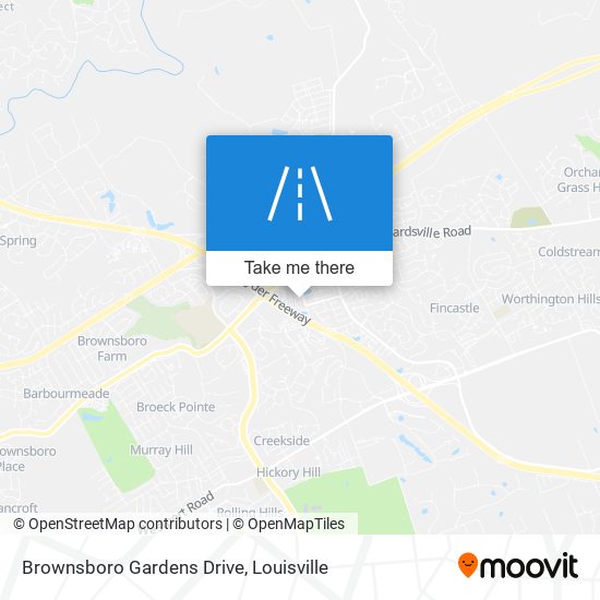 Brownsboro Gardens Drive map