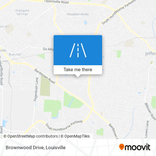 Brownwood Drive map