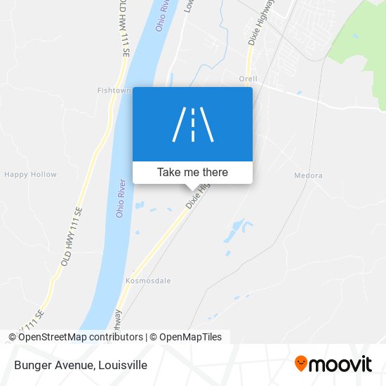 Bunger Avenue map