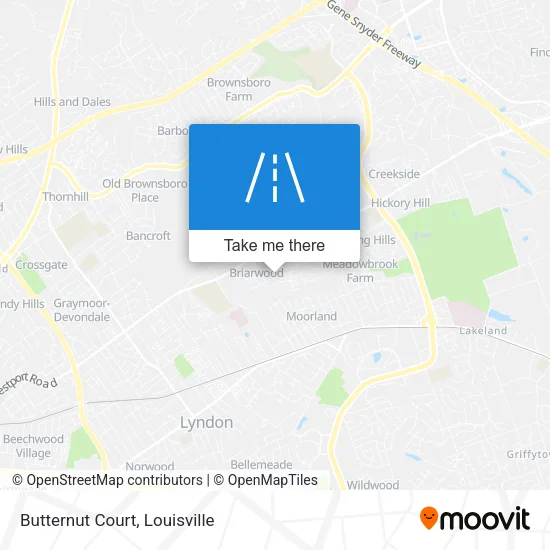 Butternut Court map