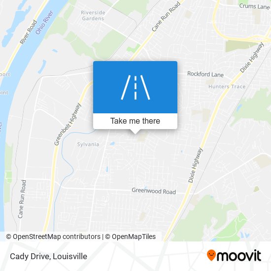 Cady Drive map