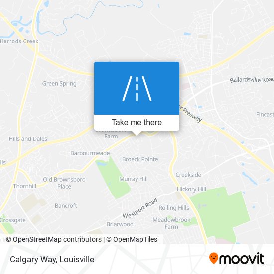 Calgary Way map