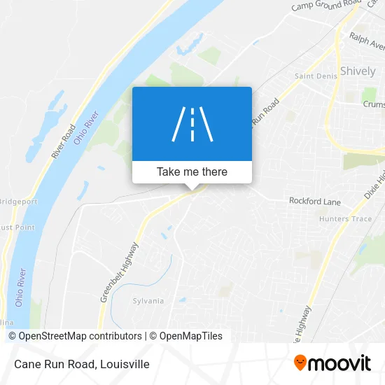 Cane Run Road map