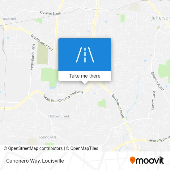 Canonero Way map