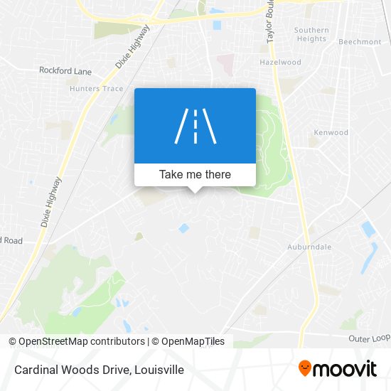 Cardinal Woods Drive map