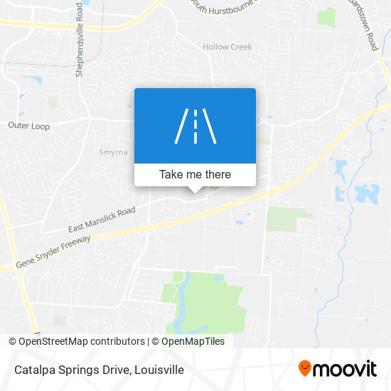 Catalpa Springs Drive map