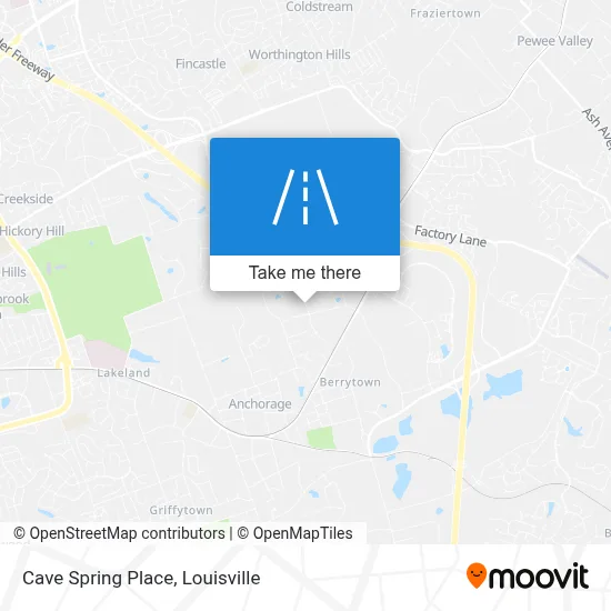 Cave Spring Place map