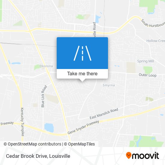 Cedar Brook Drive map