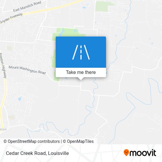 Mapa de Cedar Creek Road