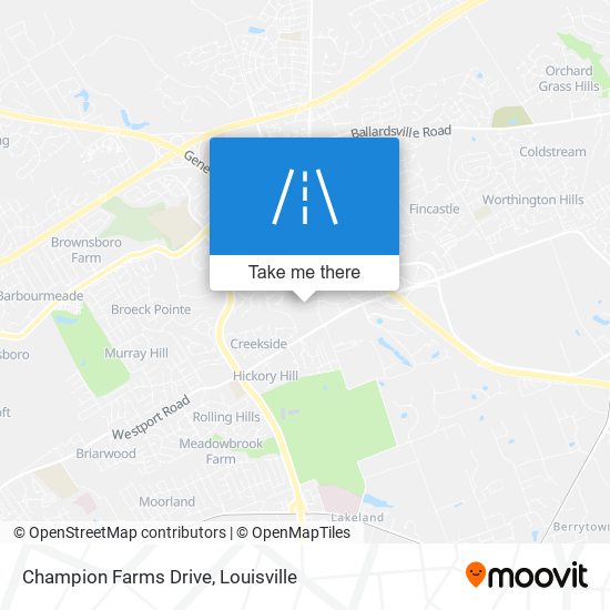 Champion Farms Drive map