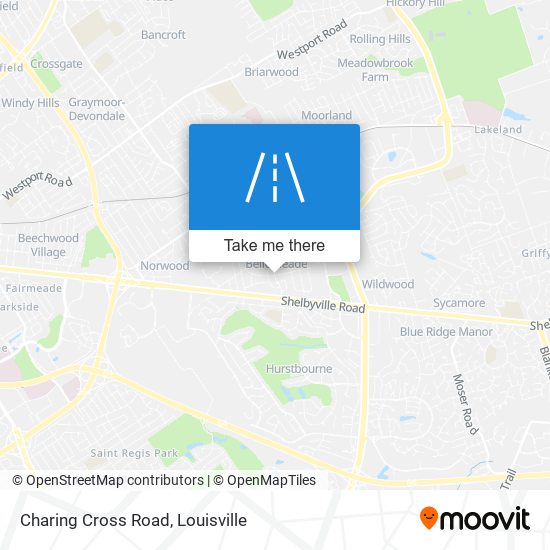 Mapa de Charing Cross Road