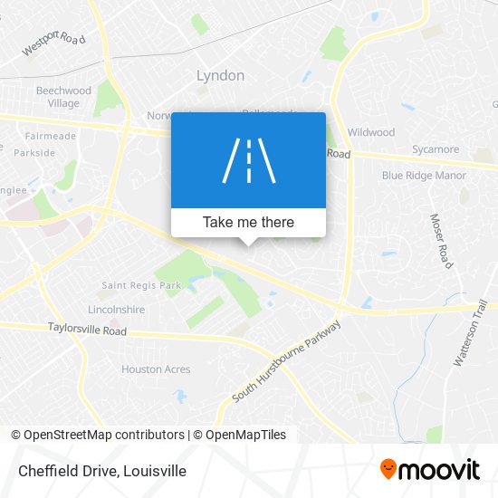 Cheffield Drive map