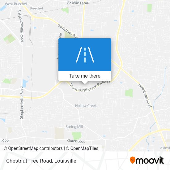 Chestnut Tree Road map