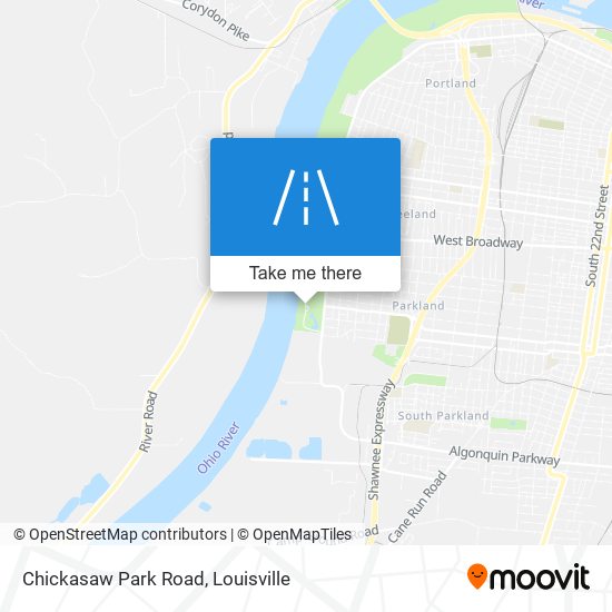 Chickasaw Park Road map