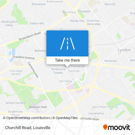 Churchill Road map