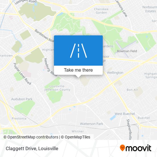 Claggett Drive map