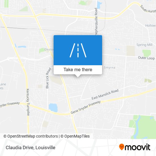 Claudia Drive map