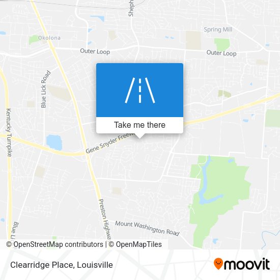 Clearridge Place map