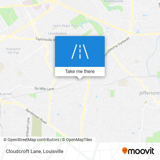 Cloudcroft Lane map