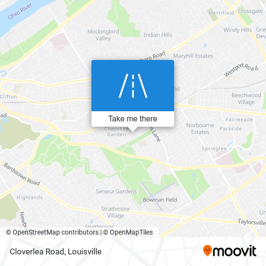 Cloverlea Road map