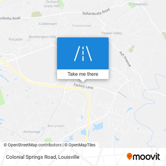 Colonial Springs Road map