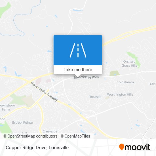 Copper Ridge Drive map