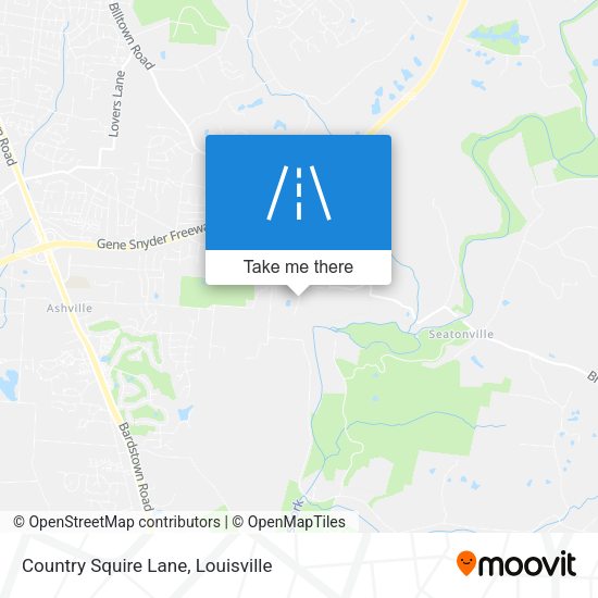 Country Squire Lane map